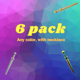 6 PACK BUNDLES | 3-in-1 Accessory, Include Necklace